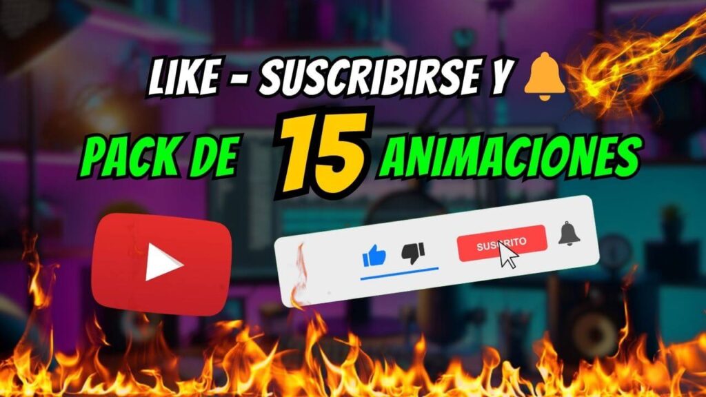 Agregar animación de like y suscribirse a video de YouTube