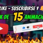 Agregar animación de like y suscribirse a video de YouTube